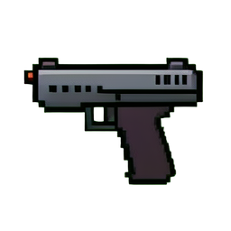 Pistolet à joint — sprite pixel art 256×256