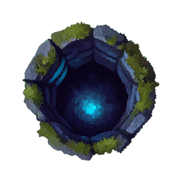 Cave Dark (Atmospheric) - 256x256 pixel art sprite