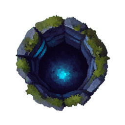 Escuridão da Caverna (Atmospheric) — sprite pixel art 256×256