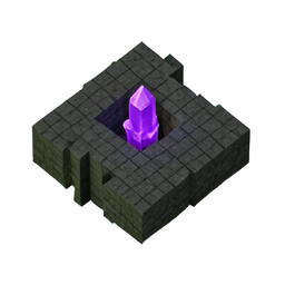Cave Dark (Voxel) - 256x256 pixel art sprite