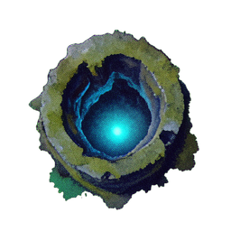 Cave Entrance (Atmospheric) - 256x256 pixel art sprite