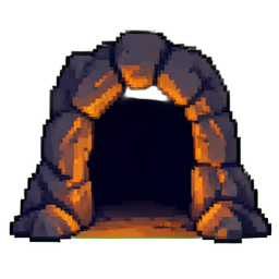 Entrada de la Cueva — sprite pixel art 256×256