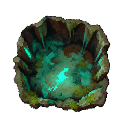 Cave Floor (Atmospheric) - 256x256 pixel art sprite