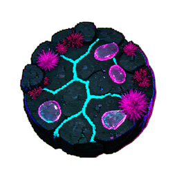 Cave Floor (Cyberpunk) - 256x256 pixel art sprite