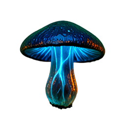 洞蘑菇 (电影感) — 256×256 像素游戏素材