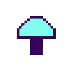 Cave Mushroom (Low-Res) - 256x256 pixel art sprite