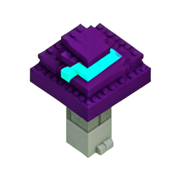 동굴 버섯 (Voxel) — 256×256 픽셀 아트 스프라이트