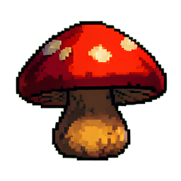 Cave Mushroom - 256x256 pixel art sprite