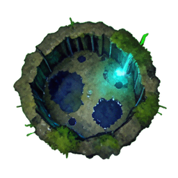 Grotte Humide (Atmosphérique) — sprite pixel art 256×256