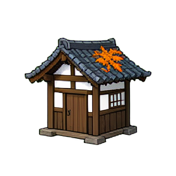 Sanctuaire de cèdre petit — sprite pixel art 256×256
