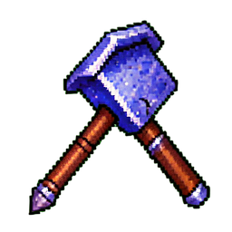 Martillo Celestial — sprite pixel art 256×256