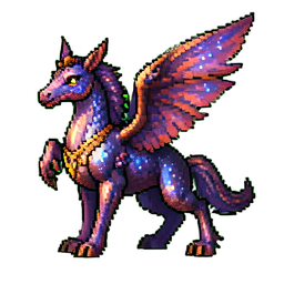 Hipogrif celestial — sprite pixel art 256×256