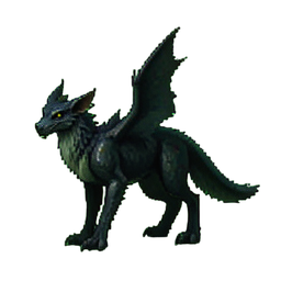 Raptor Mount Celestial (Cinemático) — sprite pixel art 256×256