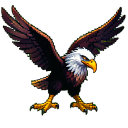 Roc Eagle Celestial (Cinemático) — sprite pixel art 256×256