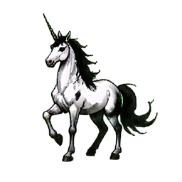 Unicornio Celestial — sprite pixel art 256×256