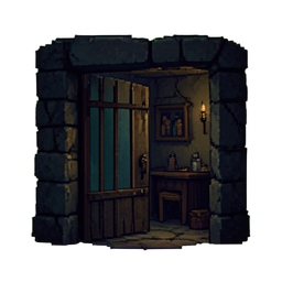 Türgitter — 256×256 Pixel-Art-Sprite