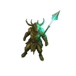 Centaur Warrior (Atmospheric) - 256x256 pixel art sprite