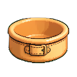 Bacia de mascota cerâmica — sprite pixel art 256×256