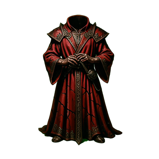 Roter Zeremoniengewand — 512×512 Pixel-Art-Sprite