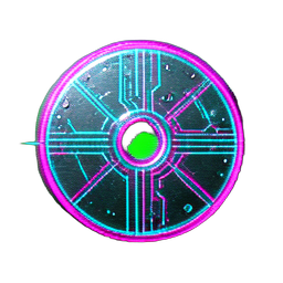 Chakram (Cyberpunk) - 256x256 pixel art sprite