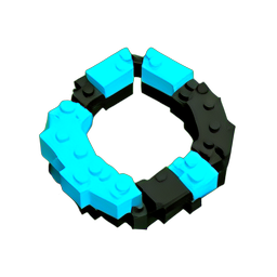 Chakram (Voxel) - 256x256 pixel art sprite