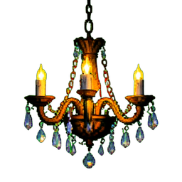 Chandelier - 256x256 pixel art sprite