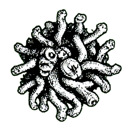 Chaos Spawn (1-Bit) - 256x256 pixel art sprite