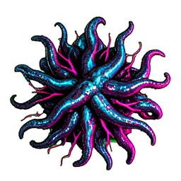 Chaos Spawn (Cyberpunk) - 256x256 pixel art sprite