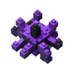 Chaos Spawn (Voxel) — 256×256 Pixel-Art-Sprite