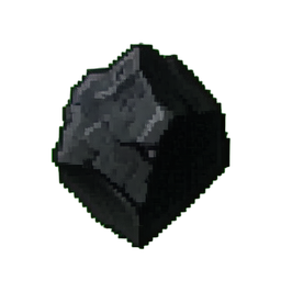 Fragmento de carvão — sprite pixel art 256×256