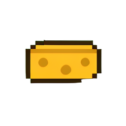 Icono de queso — sprite pixel art 256×256