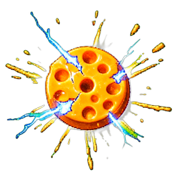 Cheese Wheel (VFX) - 256x256 pixel art sprite