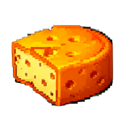 Cheese Wheel - 256x256 pixel art sprite