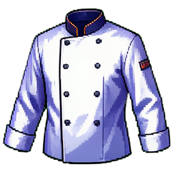 Camisa de chef — sprite pixel art 256×256