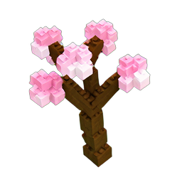 Cherry Blossom (Voxel) - 256x256 pixel art sprite