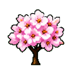 Cherry Blossom - 256x256 pixel art sprite
