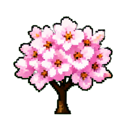 Kirschblüte — 256×256 Pixel-Art-Sprite