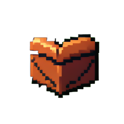 Icône de boîte fermée — sprite pixel art 256×256