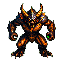 キメラ獣 — 256×256 ピクセルアートスプライト