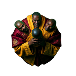 Chinese Monk (Cinematic) - 256x256 pixel art sprite