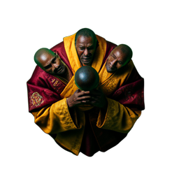 Chinese Monk (Cinematic) — sprite pixel art 256×256