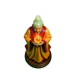 Chinese Monk (HD-2D) - 256x256 pixel art sprite