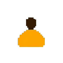 Chinese Monk (Low-Res) - 256x256 pixel art sprite