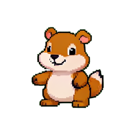 Chipmunk — 256×256 pixel art sprite