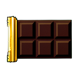 Schokoladenriegel (16-Bit) — 256×256 Pixel-Art-Sprite