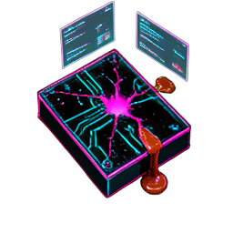 Chocolate Bar (Cyberpunk) - 256x256 pixel art sprite