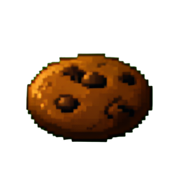 チョコレートクッキー — 256×256 ピクセルアートスプライト