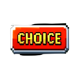 Choice Button - 256x256 pixel art sprite