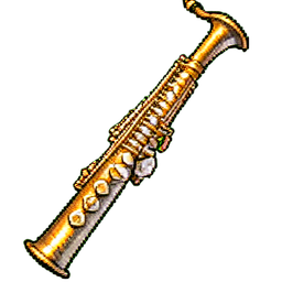 Clarinet de Madera — sprite pixel art 256×256