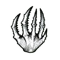 Claws (1-Bit) - 256x256 pixel art sprite